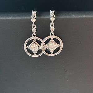 Moissanite Diamond dangle Earrings